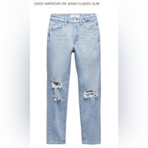 Good American x Zara Classic Slim Jean